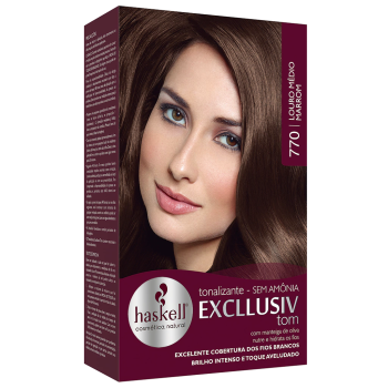 TONALIZANTE HASKELL EXCLLUSIV TOM 770 LOURO MÉDIO MARROM