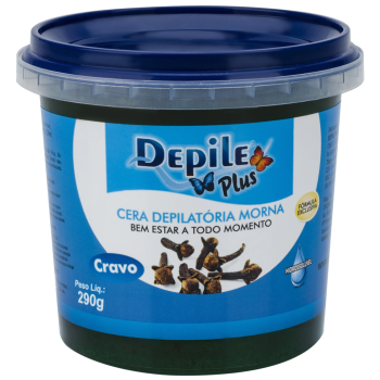 CERA DEPILATÓRIA CORPORAL DEPILE CRAVO 290G