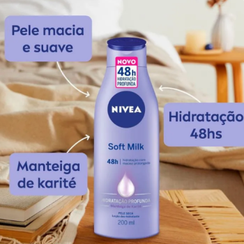 HIDRATANTE CORPORAL NIVEA SOFT MILK 200ML