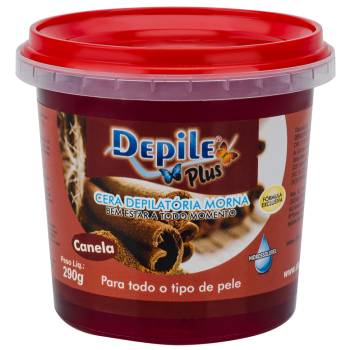 CERA DEPILATÓRIA CORPORAL DEPILE CANELA 290G