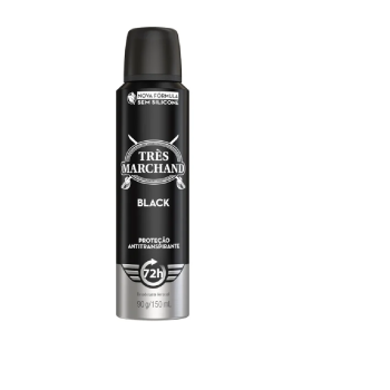 DESODORANTE AEROSOL TRÈS MARCHAND BLACK 150ML