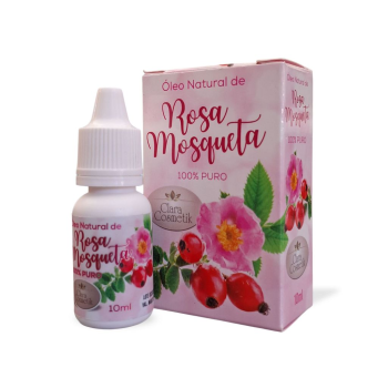 ÓLEO PURO CLARA COSMETIK ROSA MOSQUETA 10 ML