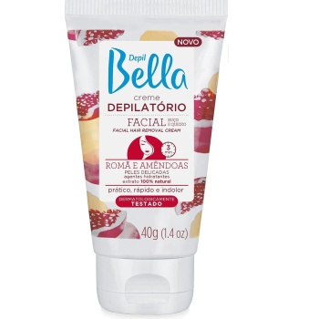 CREME DEPILATÓRIO fACIAL DEPIL BELLA ROMÃ E AMÊNDOA 40G