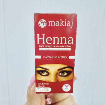 HENNA MAKIAJ PARA SOBRANCELHA CASTANHO MÉDIO