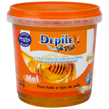 CERA DEPILATÓRIA CORPORAL DEPILE MEL 600G