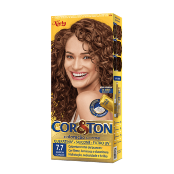 TINTA COR & TON 7.7 MARROM DOURADO