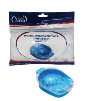 PROTETOR SANTA CLARA DESCARTÁVEL PARA MANICURE C/50