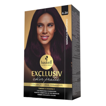TINTA HASKELL EXCLLUSIV COLOR PRATIC 6.26 MARSALA PROFUNDO