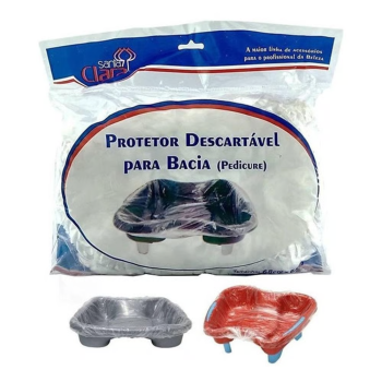 PROTETOR SANTA CLARA DESCARTÁVEL DE BACIA PARA PÉS C50