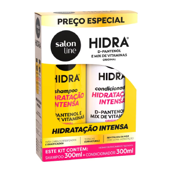 KIT SHAMPOO + CONDICIONADOR SALON LINE HIDRA HIDRATAÇÃO INTENSA