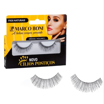 CÍLIOS POSTIÇOS MARCO BONI FIOS NATURAIS VOLUME 1 REF1040