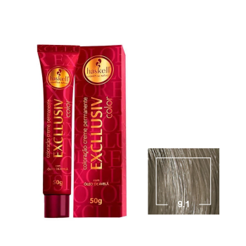 TINTA HASKELL EXCLLUSIV 9.1 LOURO MUITO CLARO ACINZENTADO