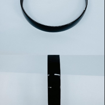 TIARA GROSSA PRETA COM DENTES