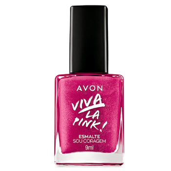 ESMALTE AVON VIVA LA PINK SOU CORAGEM