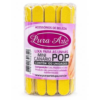 MINI LIXA PURA ARTE CANÁRIO POP C/100