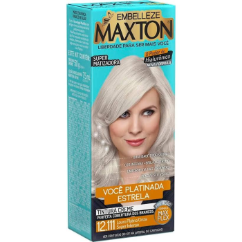 TINTA MAXTON 12.111 LOURO PLATINA CINZA SUPER INTENSO