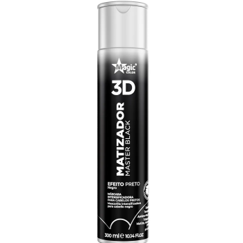 MÁSCARA MAGIC COLOR MATIZADOR 3D EFEITO PRETO 300ML