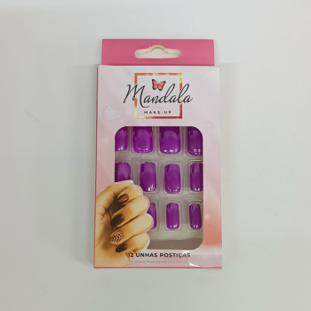 UNHAS POSTIÇAS MANDALA C/12