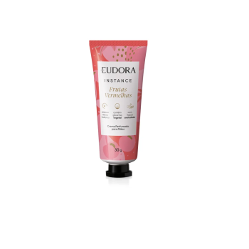 CREME PARA MÃOS EUDORA INSTANCE FRUTAS VERMELHAS 30G