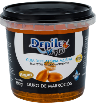 CERA DEPILATÓRIA CORPORAL DEPILE ARGAN 290G