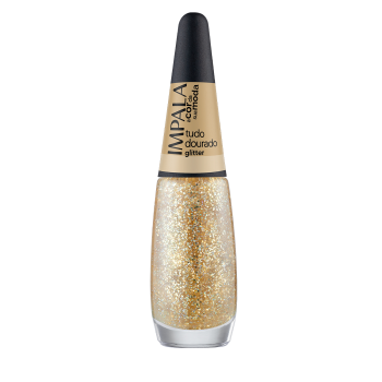 ESMALTE IMPALA A COR DA SUA MODA TUDO DOURADO