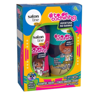 KIT SHAMPOO E CONDICIONADOR SALON LINE TO DE CACHINHOS KIDS AVENTURA 300ML