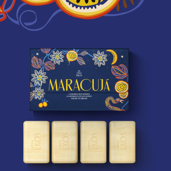 SABONETE EM BARRA NATURA EKOS MARACUJÁ DECORADA C/4