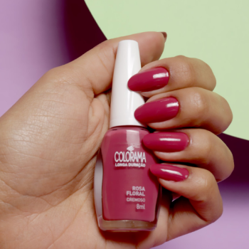 ESMALTE COLORAMA ROSA FLORAL