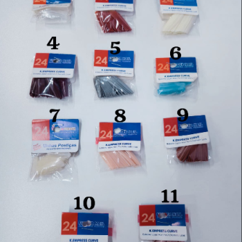 UNHA POSTIÇA FINGER NAIL C/24