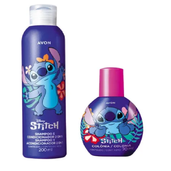 KIT SHAMPOO + CONDICIONADOR + COLÔNIA AVON STITCH