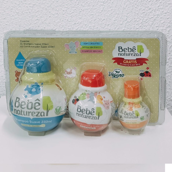 KIT BEBÊ NATUREZA KIDS EXTRATO DE ALGODÃO