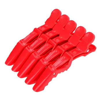 CLIPS CROCODILO PLÁSTICO DI COLORE C/5