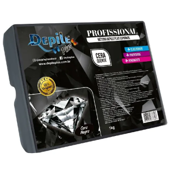 CERA DEPILATÓRIA CORPORAL DEPILE NEGRA 1KG