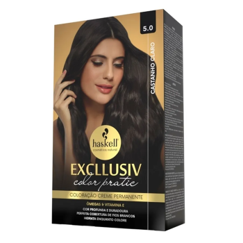 TINTA HASKELL EXCLLUSIV COLOR PRATIC 5.0 CASTANHO CLARO