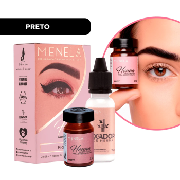 HENNA PARA SOBRANCELHA MENELA PRETO