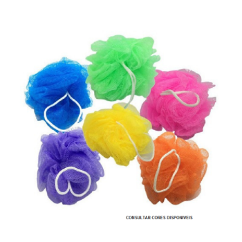ESPONJA DE BANHO ISACARE NYLON COM CORDÃO