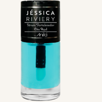 ESMALTE ANITA JÉSSICA RIVIERY SÉRUM FORTALECEDOR CÉU AZUL