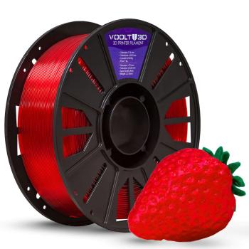 Filamento PETG HF Vermelho Translucido - 1kg