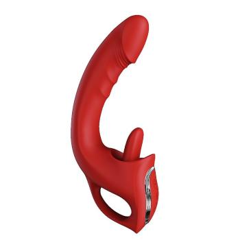 Vibrador Ponto G e Clitóris com Língua SI - 8734