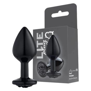 Plug Anal Preto Com Pedra Preta M Sexy Fantasy - 273