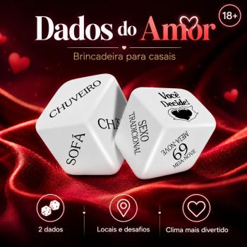 Dado Jogo Cubo do Amor Hot C/2un Sexy Fantasy - Br004