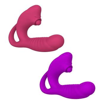 Vibrador de Ponto G e Estimulador de Clítoris - 8322