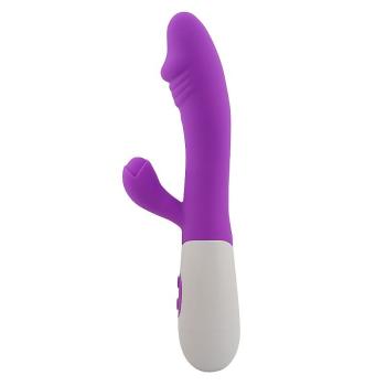 Vibrador De Ponto G E Clitóris Roxo - 7273