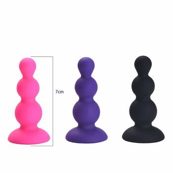 Plug Escalonado em Silicone  7,5cm x 2,7cm - 7911
