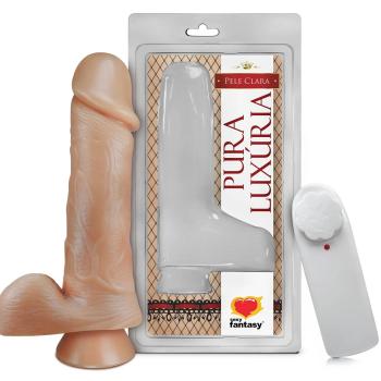 Penis Ventosa C/ Escroto e Vibro 17,5 x 4,0cm Sexy Fantasy - PV026