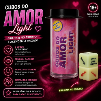 Cubos Do Amor Light Glow (2 Dados) Jogo Sensual - DA4400