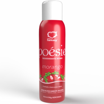 Desodorante Íntimo Morango 150ml  Poesie Sexy Fantasy - Ae001