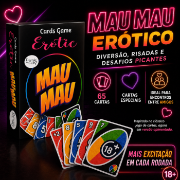 Jogo De Cartas Mau Mau Jogo Sensual - CM1100