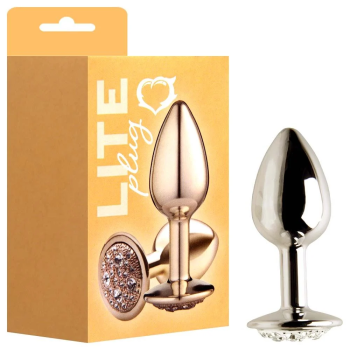 Plug Anal Dourado Cravejado P Sexy Fantasy - 265