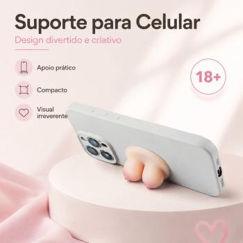 Apoio para Celular em Silicone Formato de Seios - 9711